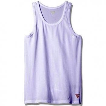 Guess Hombre Camiseta de Tirantes, Blanco, M