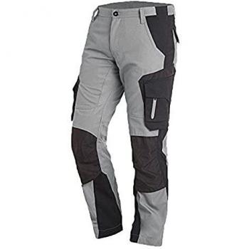Pantalón de trabajo FHB Florian Talla 48, Gris/Negro