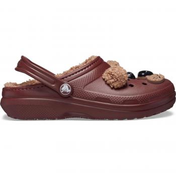 Crocs Classic Lined Unisex Toddler Clogs - Brown Bear - Size 19-20