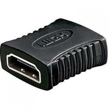 Adaptador HDMI Goobay 68688 Tipo A Hembra a Hembra, 19 Pines, Cambiador de Género, Color Negro