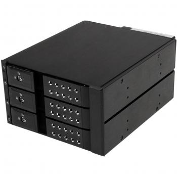 StarTech.com 3-Bay Hot-Swap Mobile Rack Backplane for 3.5 SAS II/SATA III - 6 Gbps Aluminum