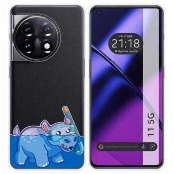 Funda Silicona Transparente Hipo para Oneplus 11 5G con Dibujos