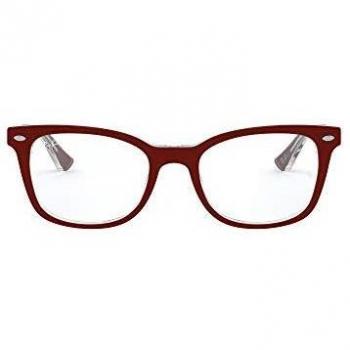 Ray-Ban Women's 0RX 5285 5738 53 Optical Frames, Red