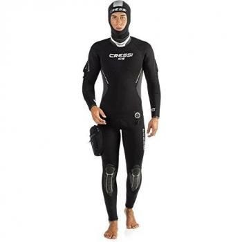 Cressi Ice Premium Traje de Neopreno, Unisex Adulto, Negro/Gris
