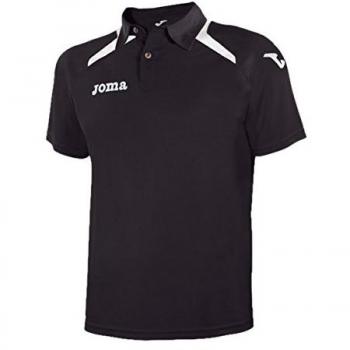 Joma Champion II - Polo para niño de 14 años, Color Negro/Blanco