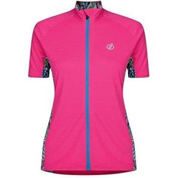 Dare 2b Jersey Expound - Maillot de Ciclismo para Mujer, Mujer, Color CybrPk/Aruba, tamaño FR : 2XL