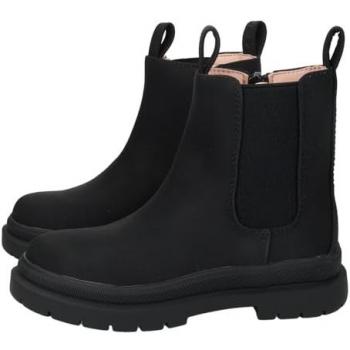 Garvalin Botas-Botines para Niña 241562-A054 Estilo Chelsea Color Negro con Suela Antideslizante y Cierre Lateral Talla 31