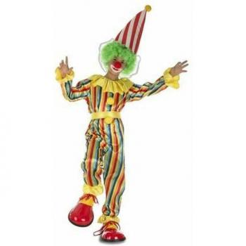 Disfraz de Payaso De Rayas para Niño My Other Me, Talla 7-9 A, 3 Piezas