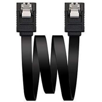 NanoCable 10.18.1001-BK - Cable SATA III de datos 6G con anclajes