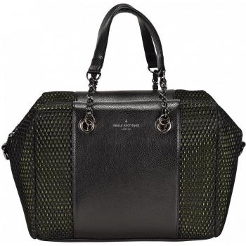 Pauls Boutique Riley Bolso de mano 42 cm black-yellow