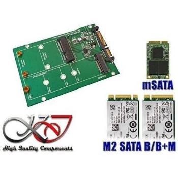 Adaptador M2 (M.2 NGFF SATA B Key o B+M Key) y/o mSATA a SATA 15+7.