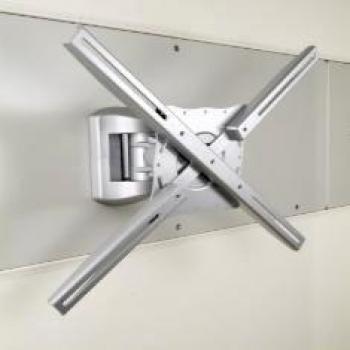 Soporte Phoenix Articulado de Pared para Pantalla TV, Rotación, Giro e Inclinación 20º, hasta 35 kg, Gris Metalizado