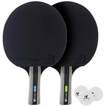 Cornilleau Sport Duo Set de 2 Raquetas y 3 Pelotas, Unisex Adulto, Rojo, Talla Única
