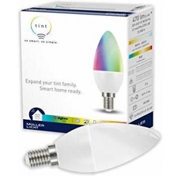 Bombilla LED inteligente E14 6W RGBW tint