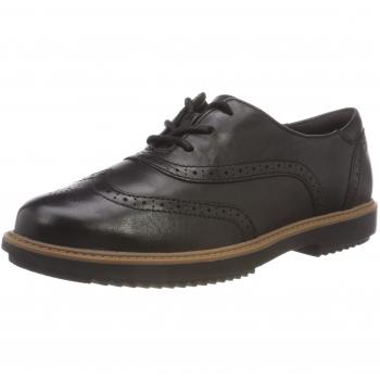 Clarks Raisie Hilde, Zapatos de Cordones Brogue para Mujer, Negro