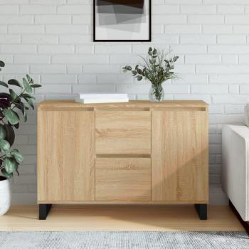 Aparador de madera de ingeniería roble Sonoma 104x35x70 cm Marrón