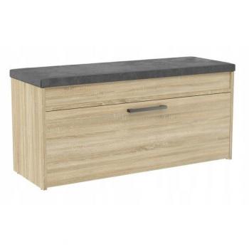 Zapatero Cerrado de Roble Sonoma con Elegante Diseño y Espacio para Organizar