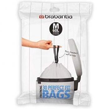 Brabantia Código M Dispensador de Bolsas de Basura para BO 60 litros, Blanco