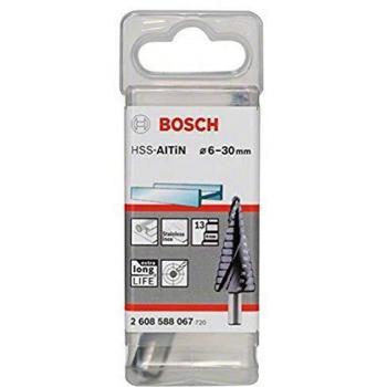 Bosch 2 608 588 067 - Broca escalonada HSS-AlTiN - 6-30 mm, 10,0 mm, 93,5 mm