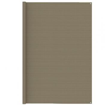 Alfombra de tienda de campaña gris taupe 250x450 cm