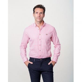 Camisa Spagnolo de hombre cuadros vichy en rosa