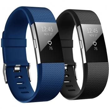 Fitbit Charge 2 Correa, Hanlesi carcasa blanda de TPU silicona ajustable Deporte Correa De Banda De Repuesto Para Pulsera Fitbit Charge 2 SmartWatch Heart Rate Fitness Band