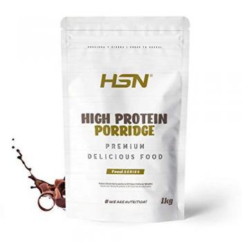 Gachas de Avena Proteicas de HSN | Sabor Chocolate 1 Kg | Porridge Proteico de Avena Integral y Proteína de Suero | Fácil y Rápido de Preparar | Bajo en Azúcar | Apto
