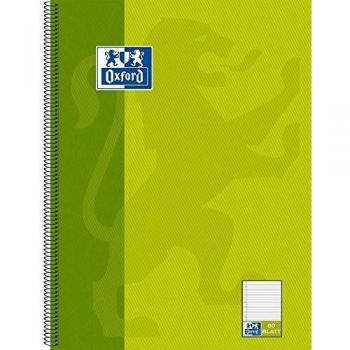 Cuaderno universitario Oxford, DIN A4+, rayado, 80 hojas, borde izquierdo