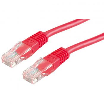 Cable de red UTP Cat.5e 0,5 m rojo