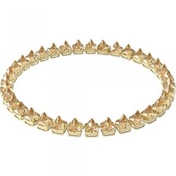 Swarovski Ortyx Gold Plated Yellow Crystal Spike Necklace