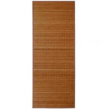 vidaXL Alfombra de Bambú 100x160cm Marrón Moqueta Decoración Casa y Hogar