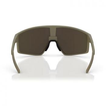 Gafas de Sol Deportivas Bliz P002 Verde Camo Mate con Logo Negro y Revo Rojo Cat. 3