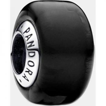 Charm Pandora Moments de plata color negro