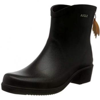 Aigle Miss Juliette Black Rubber Women's Ankle Wellies