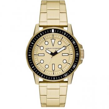 Reloj para Hombre Armani Exchange AX1854, colección Leonardo, acero inoxidable, esfera negra, cronógrafo, resistencia al agua 50 metros