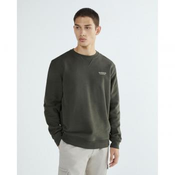Barbour Graphic Logo Crew Neck Sweatshirt Green Male Sizes: S, M, L, XL