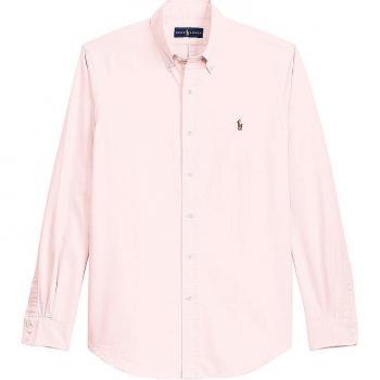 Polo Ralph Lauren Men's Slim Fit Long Sleeve Oxford Shirt in Pink, Size M