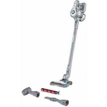 Hoover H-FREE 700 HF722AFG- Aspiradora escoba sin cable, 2 Rodillos cepillo principal, Batería extraíble litio 22V, 35min, Depósito 0,7L, Luces LED, 3 velocidades, Tecnología H-spin core, Control LED