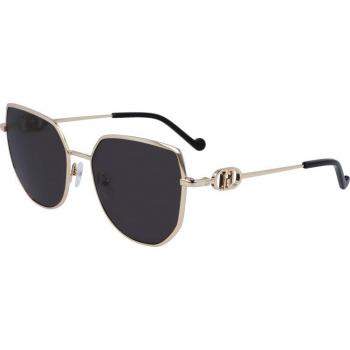 Liu Jo LJ154S 716 Women's Sunglasses Gold Size 57 Geometric Design
