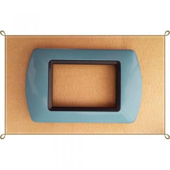 Placas ABS Compatibles para Serie Living International - Azzurro Polvere - 7 Foros