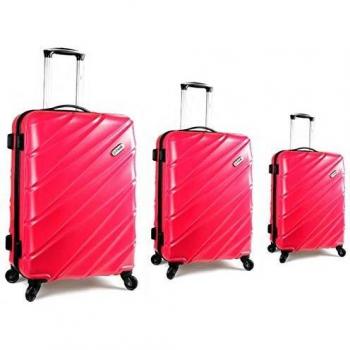 Set 3 Maletas C-M-L Alpha Unik Fucsia