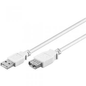 Cable USB 2.0 de Extensión de 1,8m - Color Blanco