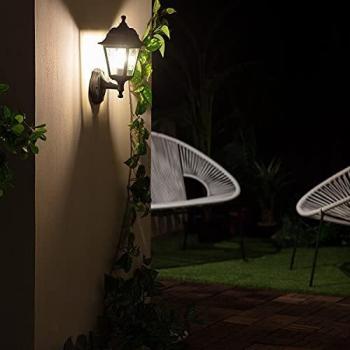 Lámpara de Pared Exterior LED Mini Villa Negra