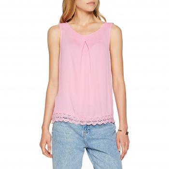 Only Onlnew York Crin SL Top Wvn, Camiseta sin Mangas para Mujer, Rosa