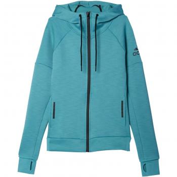 adidas Daybreaker Hood - Sudadera para mujer, color verde / negro, talla 2XSL