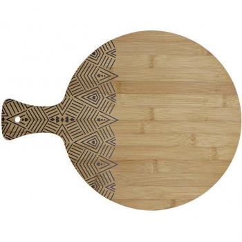 Tabla de cortar de bambú ecológico con diseño rectangular de DKD Home Decor en color negro natural, medidas 30 x 40 x 1 cm