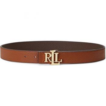 Lauren Ralph Lauren Women's Reversible Leather Belt - Brown, Size L