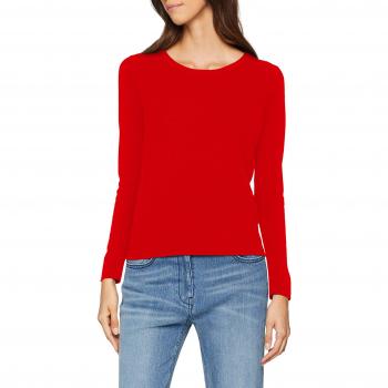 SELECTED FEMME Slfaya Cashmere LS Knit O-Neck, suéter para Mujer, Rojo True Red, 40