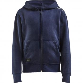 Children's Zip-Up Hoodie Craft Community Blue 6/8 Years Old