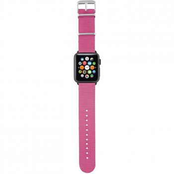 Trust Urban - Correa de nylon para Apple Watch, 42 mm, rosa